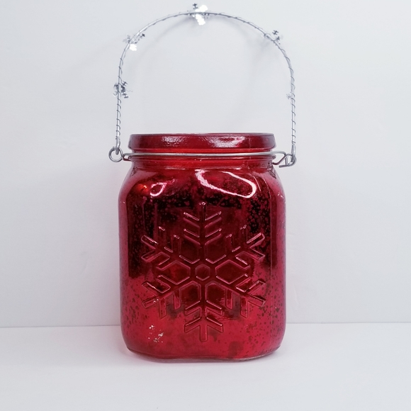 Red Christmas Mason Jar - Picture 2 of 10